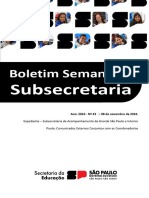 Boletim Semanal Subsecretaria - ANO 2024 - #43 - de 08 de Novembro de 2024