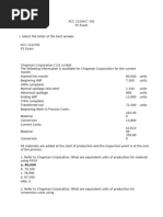 ACC 122 P2 Exam With Answers