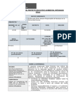 Ficha Resumen Del Proyecto Educativo Ambiental Integrado