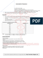 Procedure - Assessment Body Temperature