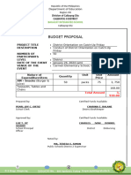 Budget-Proposal - CATCH UP FRIDAY