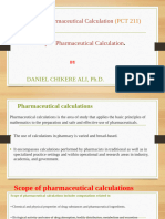 Pharmaceutical Calculations