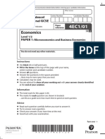 IG ECO Paper1 Exam Questions 2021-2023 60份