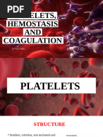 Platelets, Hemostasis and Coagulation