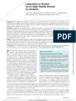 Machine-Learning Algorithm To Predict Hypotension Based On High-Fidelity Arterial Pressure Waveform Analysis