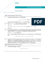 Korea Mathematical Olympiad