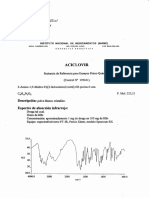 CoAs... Aciclovir. Caracterización de XRM (ANMAT)