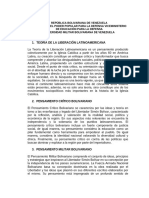 Trabajo Pensamiento Crítico Bolivariano