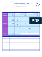 Horario Del Grupo 416: Universidad Nacional Autónoma de México Escuela Nacional Preparatoria Plantel 6 "Antonio Caso"