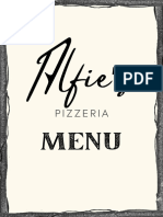 Alfie's Menu October