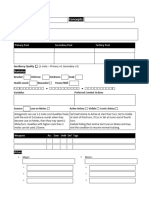 Antagonist Template - Form Fillable