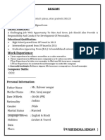 Pushpendra Resume