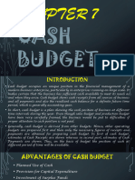 Chapter 7 Cash Budget