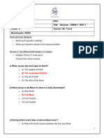 Term 1 Test Revision Answer Key