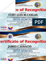 Cert of Honors Matatag