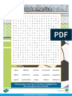 Digital Copa America Word Search For 6th-8th Grade