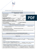 Modelo de Relatório de Avaliação Final Da Sala de Recursos Multifuncionais