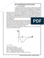 Mechanical Properties of Matter