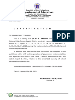 Certification For Hazard Sample Format