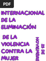 Día de La No Violencia Contra La Mujer