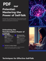 Unlock Your Potential: Mastering The Power of Self-Talk