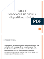 Tema 3 - Conexiones Sin Cable y Dispositivos Móviles