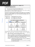 Module 6 Pronouns