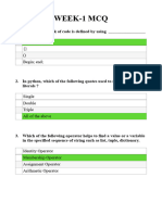 Week-1 MCQ - Pages