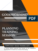 EDUC50 Plan-Training-Session Report