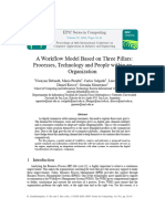 A Workflow Model Based On Three Pillars Processes - Technology and People Within An Organization