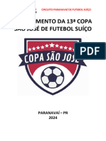 Regulamento Da 13 Copa São José - Versão Final