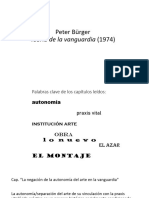 Teoría de La Vanguardia - Peter Bürger