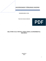 Relatório Aula Prática Fisica Geral e Experimental-Mecanica