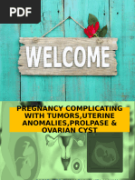 Tumors, Anomalies, Prolapse & Cyst With Pregancy