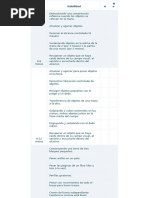 Check List Motricidad Fina y Gruesa