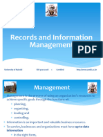 Records and Information Management