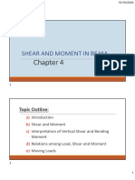 Shear and Moment in Beam