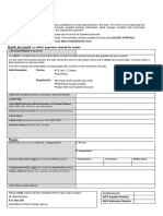 Bank Account Information Form