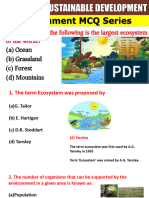 Ecology & SDG Environment MCQ - 1