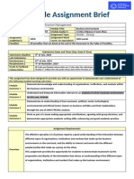 Assignment Brief - L4M1 - Business Environment