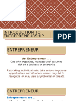 Chapter 1 Introduction To Entrepreneurship