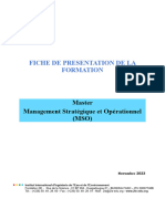 Master Management Strategique Et Operationnel MSO