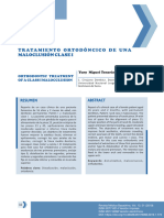 Caso Clínico: Tratamiento Ortodóncico de Una Maloclusión Clase I