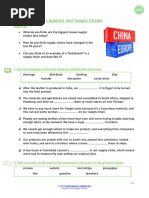 Logistics and Supply Chains B2 SV