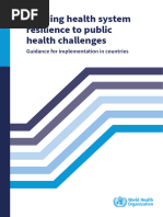 Building Health System Resilience To Public Health Challenges