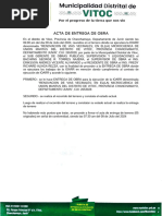 Acta de Vias Vecinales