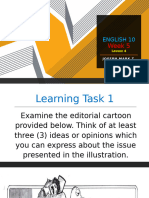 Q2 Week 5 Lesson 4 Claim of Fact Value and Policy