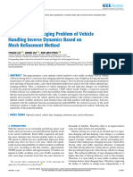 Optimal Lane Changing Problem of Vehicle Handling Inverse Dynamics Based On Mesh Refinement Method