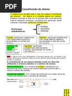 Constituição Do Átomo