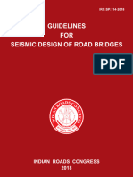 IRC-SP-114-2018 Seismic Design For Road Bridges - Including Amendments and Errata Till Oct 2019